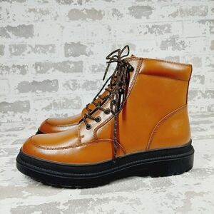 New Bp. Austin Brown Leather Lace Up Hiking Boots W378